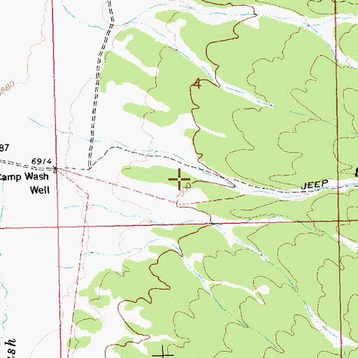 Topographic Map of Basque Canyon, NV