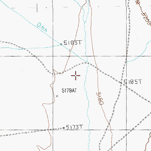 Topographic Map of Bruno Creek, NV