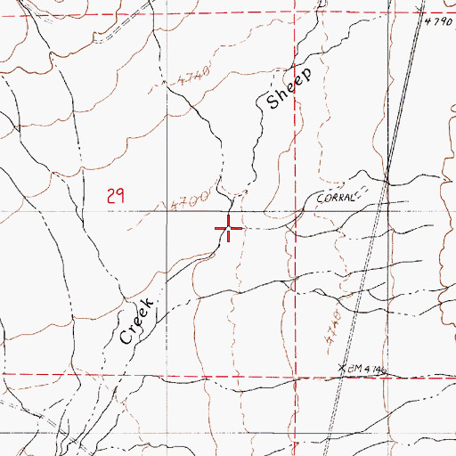 Topographic Map of Cherry Creek, NV