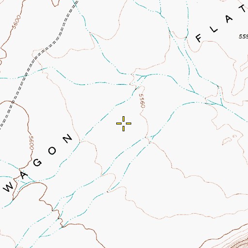 Topographic Map of Chuck Wagon Flat, NV
