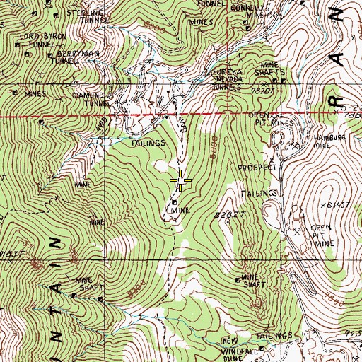 Topographic Map of Clarks Spring, NV
