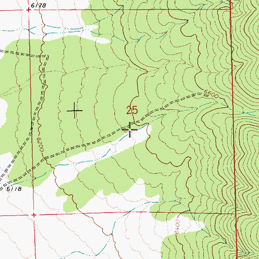 Topographic Map of Cottonwood Canyon, NV