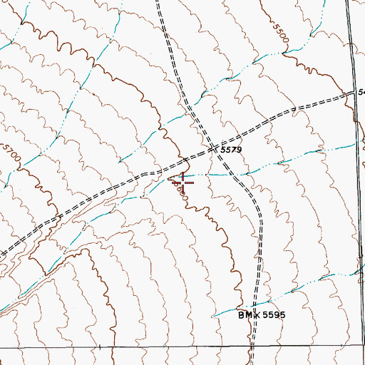 Topographic Map of Cow Canyon, NV
