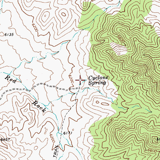 Topographic Map of Cylone Spring, NV