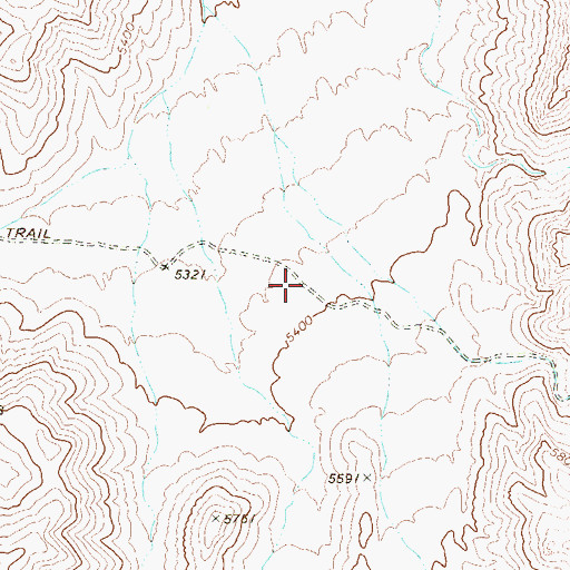 Topographic Map of Dead Horse Trail, NV
