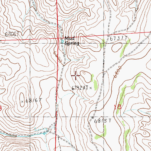 Topographic Map of Deadline Ridge, NV