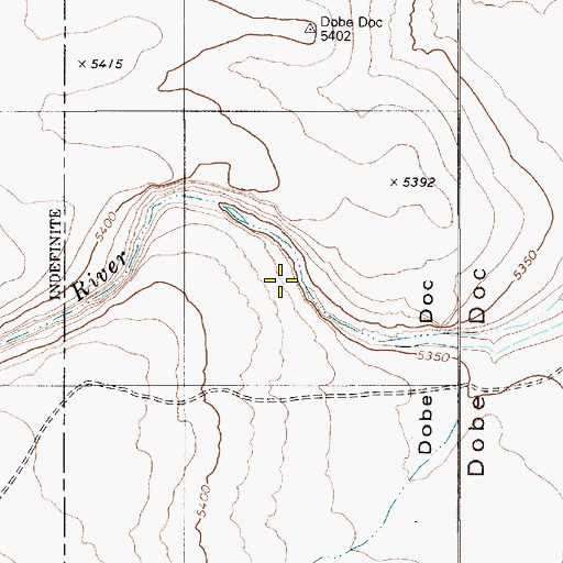 Topographic Map of Dobe Doc, NV