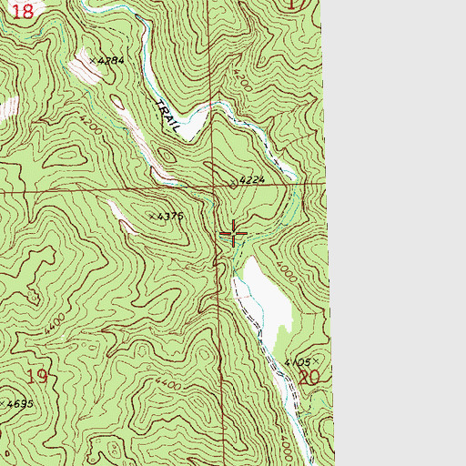 Topographic Map of Dobin Creek, NV