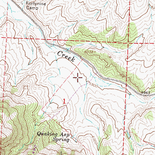 Topographic Map of Eagle Gulch, NV
