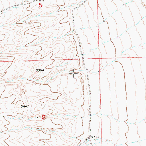 Topographic Map of Erickson Canyon, NV