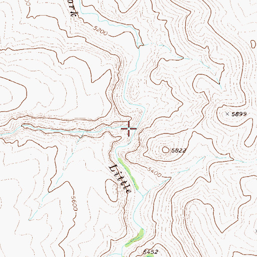 Topographic Map of First Creek, NV