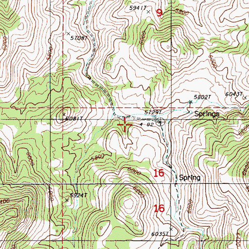 Topographic Map of Francis Cabin, NV