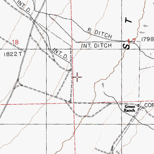 Topographic Map of Goshute Creek, NV