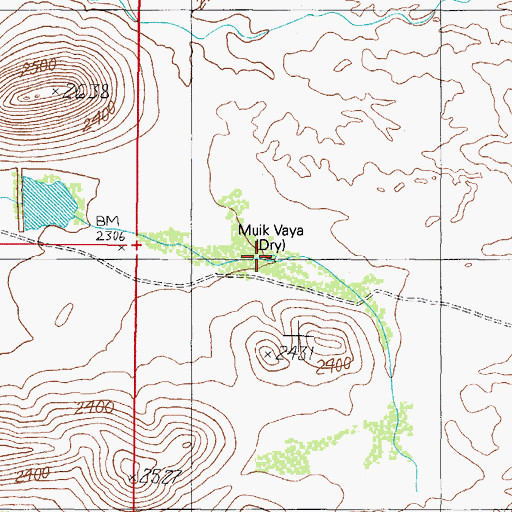 Topographic Map of Muik Vaya, AZ