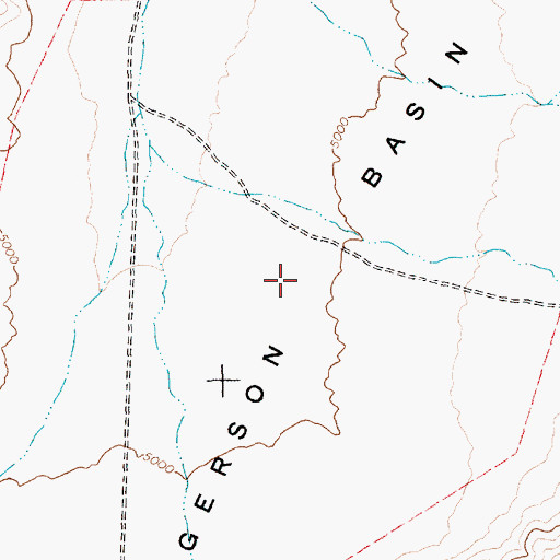Topographic Map of Gregerson Basin, NV