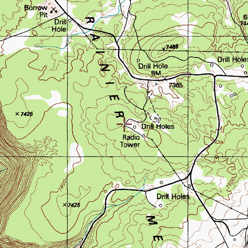 Topographic Map of Hagestad 1 Drill Hole, NV