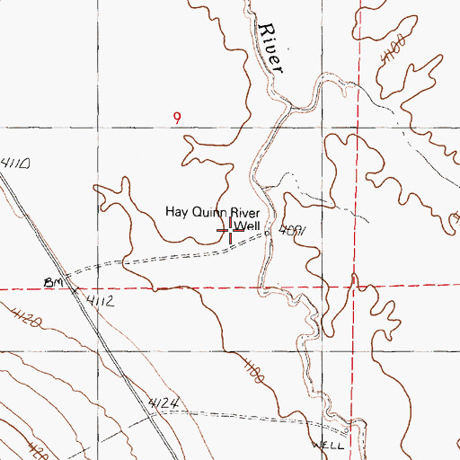 Topographic Map of Hay Quinn River Well, NV