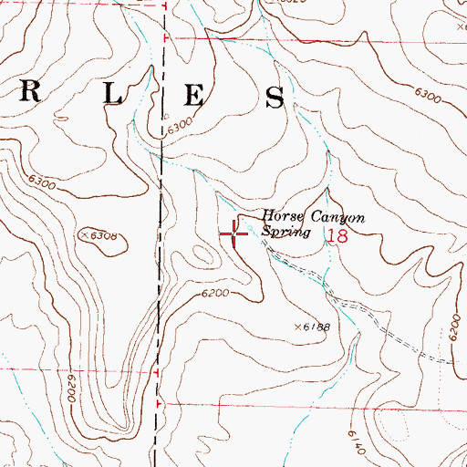 Topographic Map of Horse Canyon Spring, NV