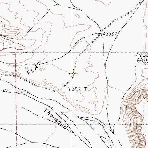 Topographic Map of Jackass Flat, NV