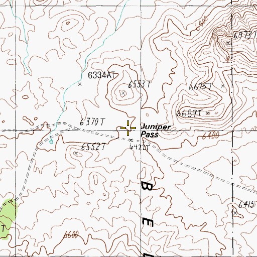 Topographic Map of Juniper Pass, NV