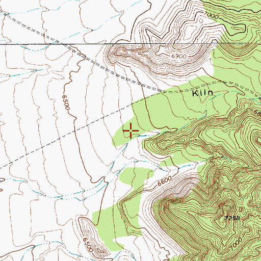 Topographic Map of Kiln Canyon, NV