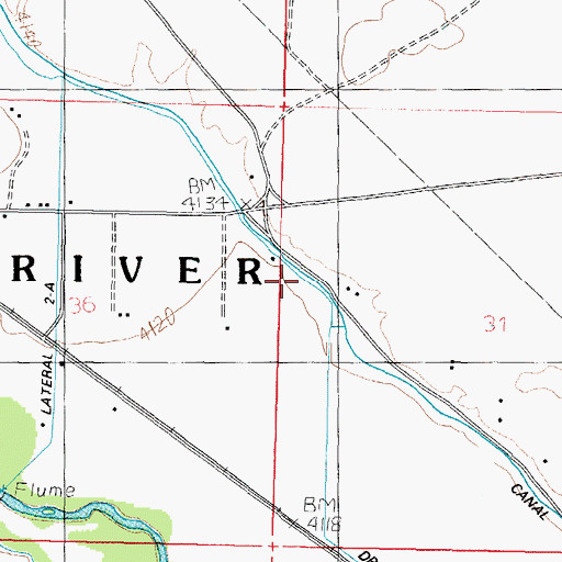 Topographic Map of Lateral Two-B, NV