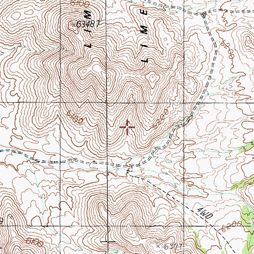 Topographic Map of Limestone Ridge, NV
