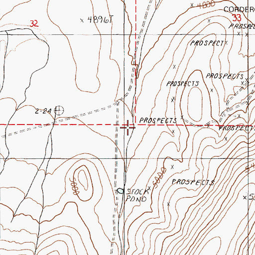 Topographic Map of Long Canyon, NV
