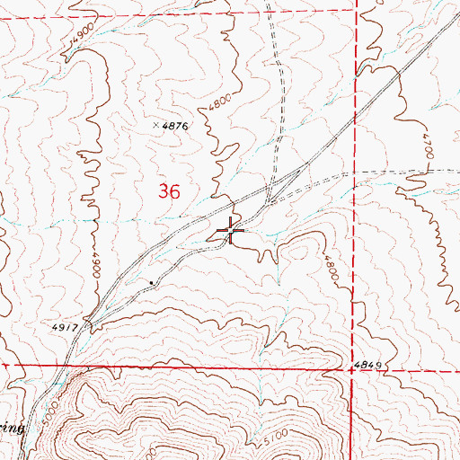 Topographic Map of Majuba Canyon, NV