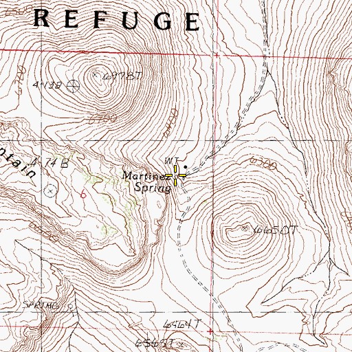 Topographic Map of Martinez Spring, NV