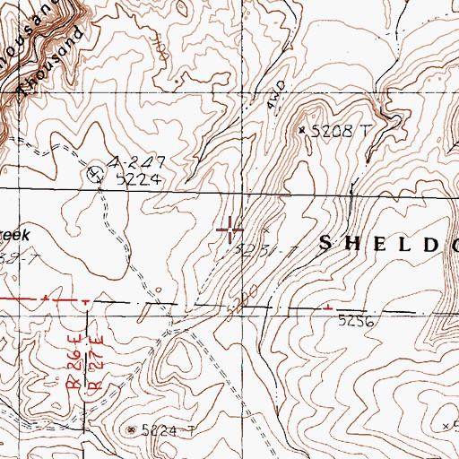 Topographic Map of McGee Grade, NV