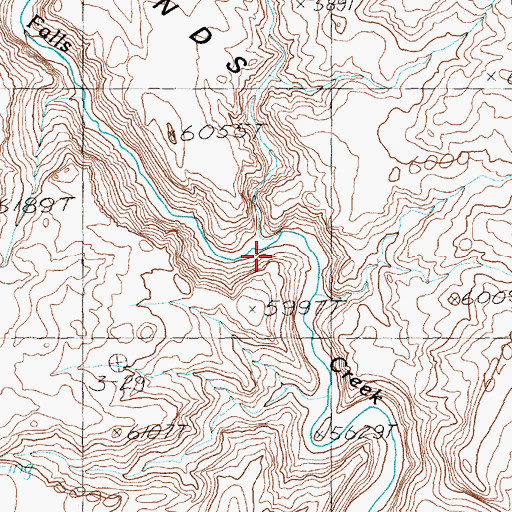 Topographic Map of Monkey Creek, NV
