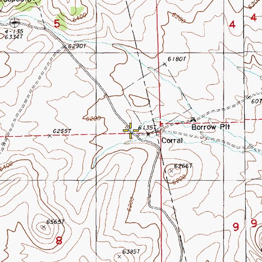 Topographic Map of N-T Spring, NV