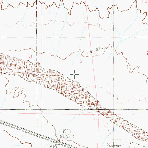 Topographic Map of Niavi Wash, NV