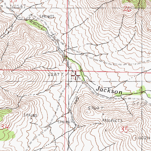 Topographic Map of North Fork Jackson Creek, NV