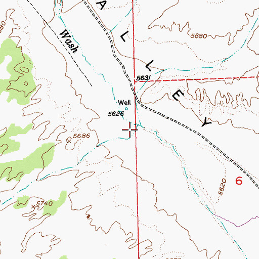 Topographic Map of Page Creek, NV