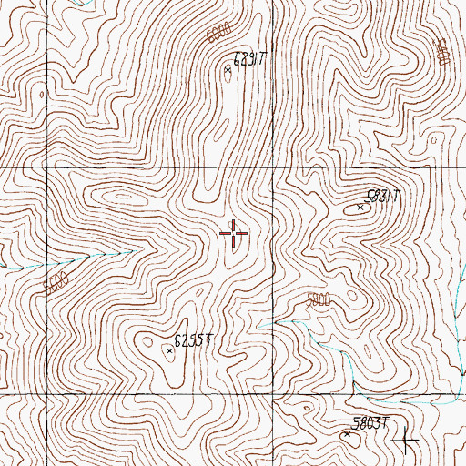 Topographic Map of Papoose Range, NV