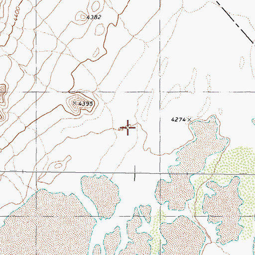 Topographic Map of Phillips Wash, NV