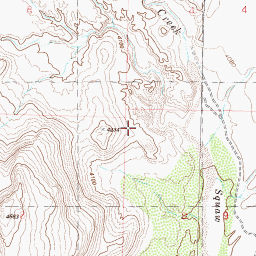 Topographic Map of Big Sawmill Canyon, NV