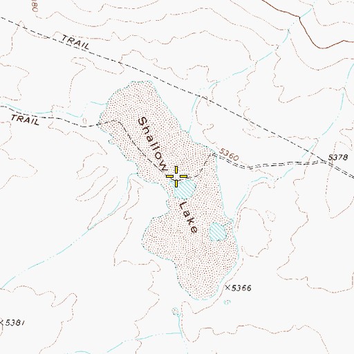 Topographic Map of Shallow Lake, NV