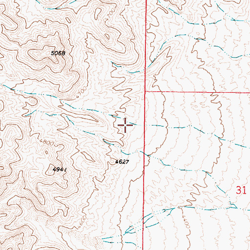 Topographic Map of Slaughter Canyon, NV