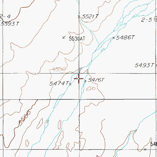 Topographic Map of Stone Cabin Valley, NV