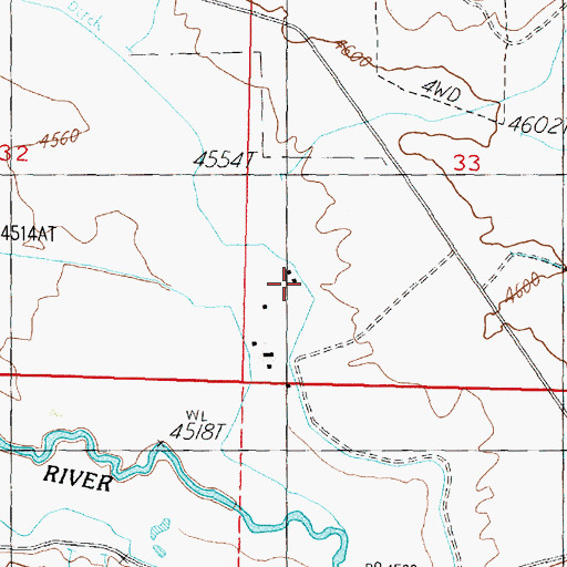 Topographic Map of Strosnider Ranch, NV