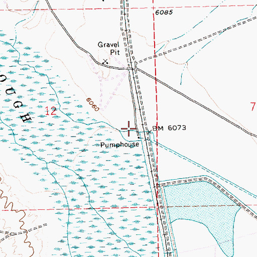Topographic Map of Tailings Creek, NV