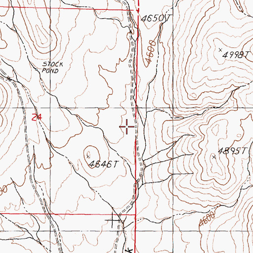 Topographic Map of Tepee Creek, NV