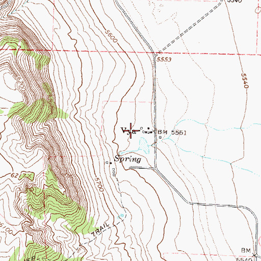 Topographic Map of Vya, NV