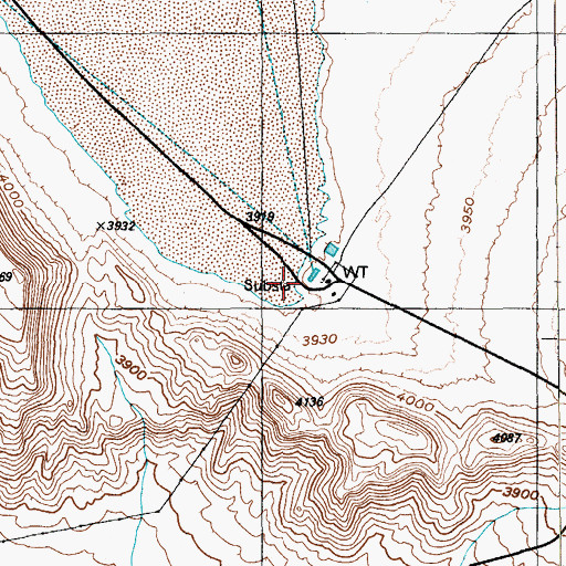 Topographic Map of Well C, NV