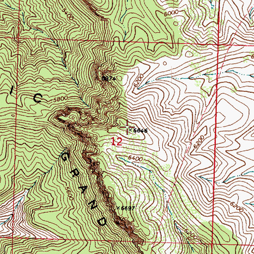 Topographic Map of Music Mountains, AZ