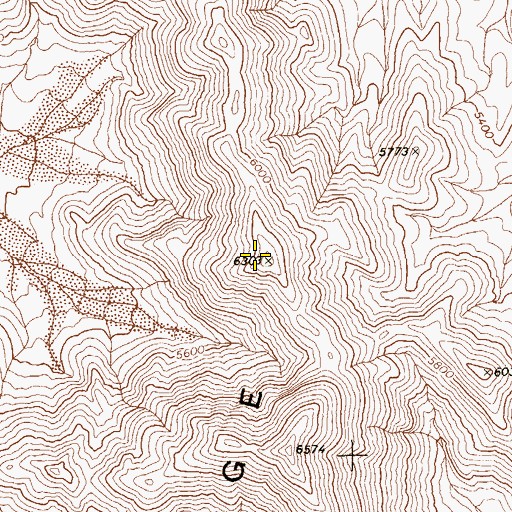 Topographic Map of Desert Range, NV