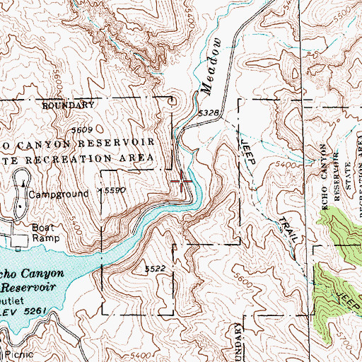 Topographic Map of Rose Valley, NV